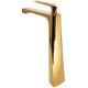 Смеситель для раковины высокий Hansberge H2068GO, золото