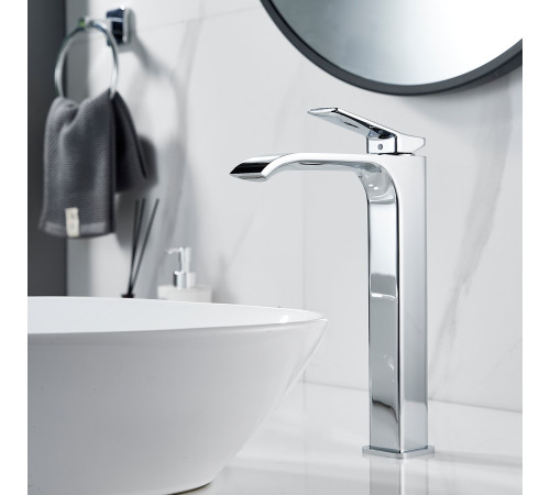 Смеситель для раковины высокий Shevanik S4011, хром