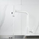 Смеситель для кухни с мультифункциональным изливом Raffine F203C, белый