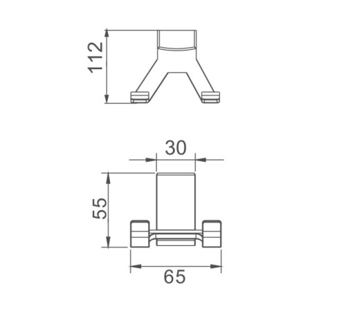 Крючок для ванной комнаты Haiba HB8805-2, хром