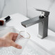 Смеситель для раковины Rose R1801T-1, оружейная сталь