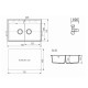 Кухонная мойка Ulgran Quartz Ruma 780-05, бетон