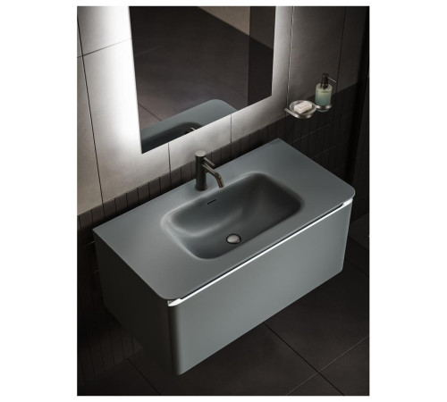 Раковина встраиваемая Knotlor ГРАЦИЯ FWB110900GRM, графит, 90 см