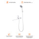 Смеситель для ванны Prohanss P64.22.08, белый