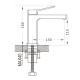 Смеситель для раковины Raffine F0199, хром