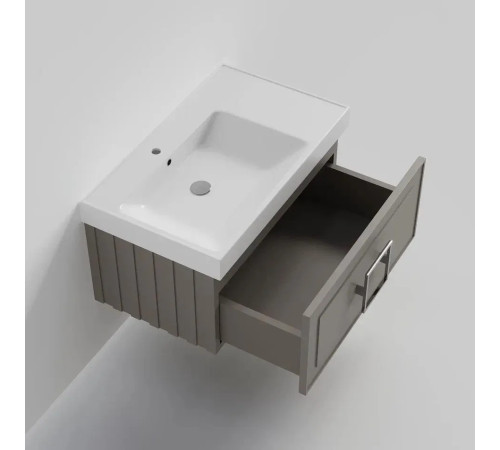 Тумба под раковину подвесная La Fenice Cubo FNC-01-CUB-C-80, бежевая