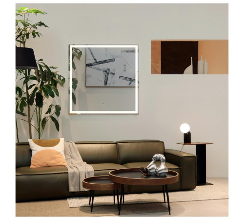 Зеркало Silver Mirrors Рига 770х770 (бесконтактный сенсор)
