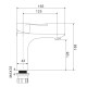 Смеситель для раковины WesnaArt RAY RAY11-210, хром