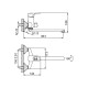Смеситель для ванны FRAP F2228, хром