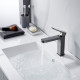 Смеситель для раковины Shevanik S4501T, оружейная сталь