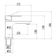Смеситель для раковины Fmark FS8801C, матовое золото
