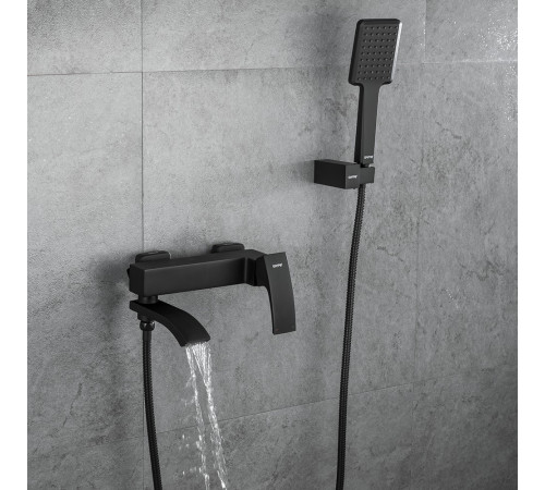 Смеситель для ванны GAPPO G3207-6, черный
