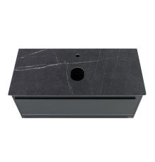 Столешница La Fenice Granite Black Olive Light Lappato 90 см, черная