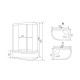 Душевая кабина Timo Standart T-6620BFL, 120x85x220
