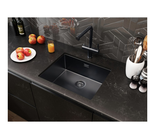 Кухонная мойка Grandex Aqua Optima 5011363, графит