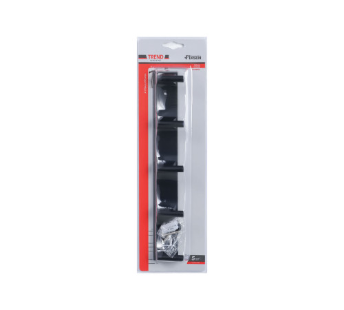 Планка с пятью крючками FIXSEN TREND FX-97805-5, черный