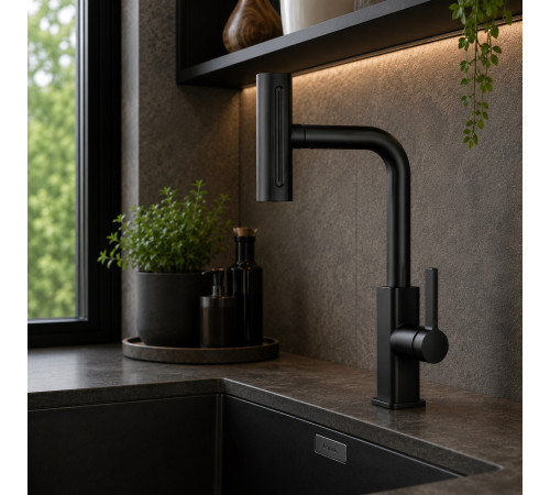 Смеситель для кухни Fmark FS8266H, черный