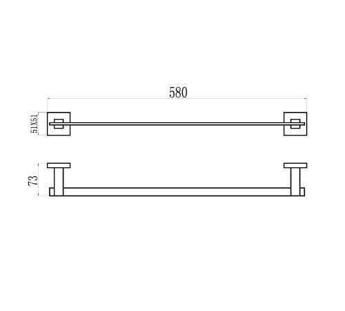 Полотенцедержатель Savol S-06524H, черный