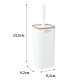Ершик FIXSEN WHITE WOOD FX-402-5, белый/коричневый