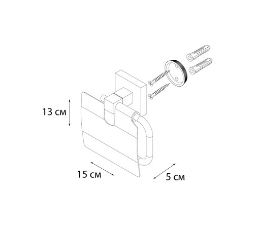 Держатель для туалетной бумаги FIXSEN METRA FX-11110, хром