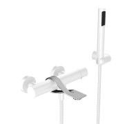 Смеситель для ванны Webert One-B NB850101741, белый/сталь