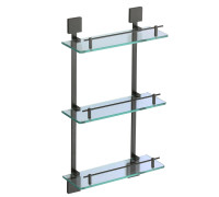 Полка стеклянная Savol S-06522H-3, черный