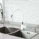Смеситель для кухни с гибким изливом FRUD R43153, белый