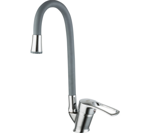 Смеситель для кухни с гибким изливом FRUD R41055-3, хром