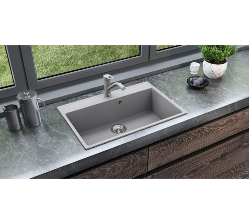 Кухонная мойка Ulgran Quartz Forte 760-05, бетон