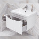Тумба с раковиной подвесная Velvex Vizo tpVIZ.60.1Y-21, 60 см
