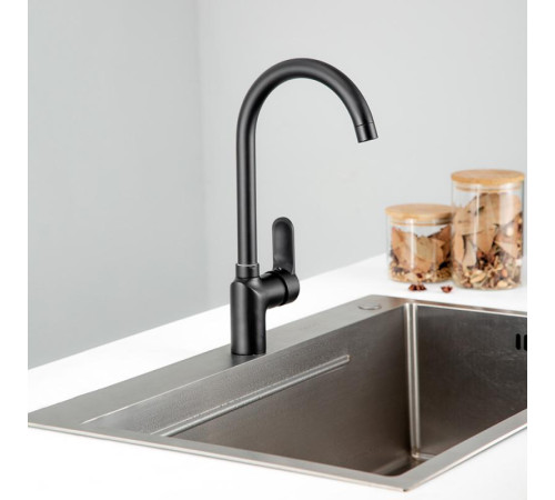 Смеситель для кухни FRUD R42157-6, черный