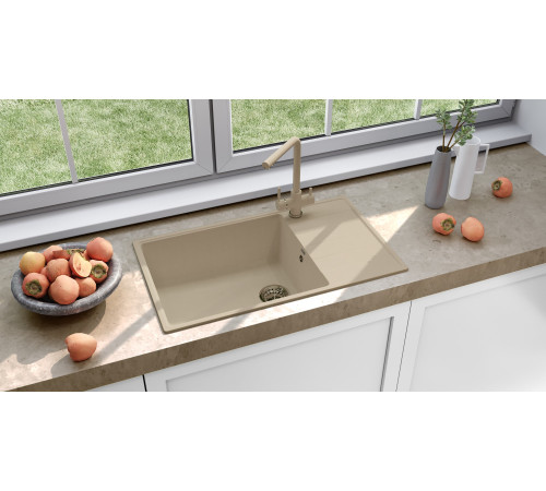 Кухонная мойка Ulgran Quartz Prima 860-03, десерт