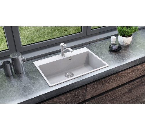 Кухонная мойка Ulgran Quartz Forte 760-04, платина