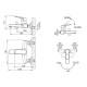 Смеситель для ванны Bravat Eler F6191238CP-01-RUS, хром
