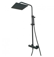 Душевая система с термостатом Webert Elio EL980515560METAL, черный