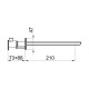 Излив Webert Wolo AC0324015, хром