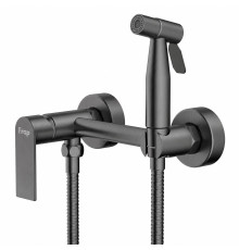 Гигиенический душ со смесителем FRAP F20806-9, оружейная сталь