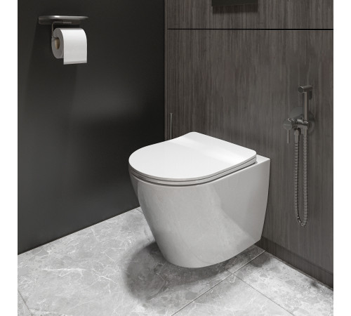 Унитаз подвесной Knotlor WC490WG, белый