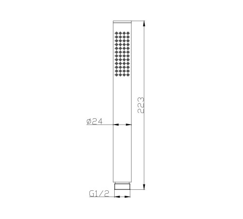 Лейка для душа ESKO STK1GM, графит