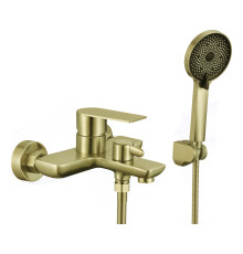 Смеситель для ванны Fmark FS8803C, матовое золото