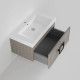 Тумба под раковину подвесная La Fenice Cubo FNC-01-CUB-C-80, бежевая