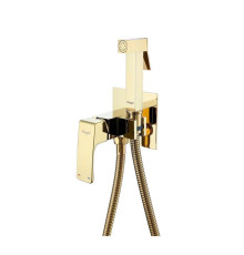 Гигиенический душ со смесителем встраиваемый Raglo R01.52.23, золотой