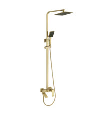 Душевая система Fmark FS8645-1C, матовое золото