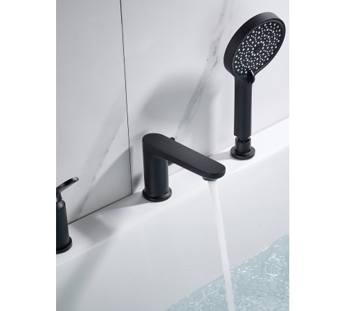 Смеситель на борт ванны Shevanik S4312H, черный