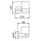 Стакан для ванной FRAP F30206, черный