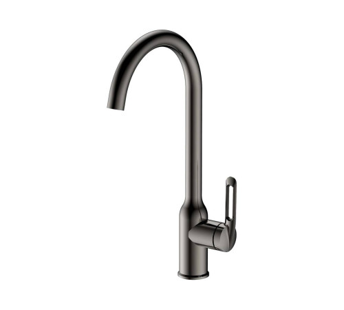 Смеситель для кухни Haiba HB40830-3, оружейная сталь