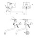 Смеситель для ванны BRAVAT F6805936CP-LB-SW, хром