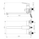 Смеситель для ванны VODA SF31B/Sf31AB, черный