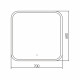 Зеркало RAVAL Призма Prz.02.700x680/W/RL, 70 см
