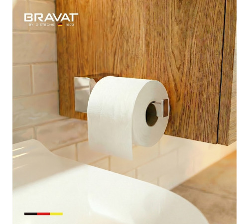 Держатель для туалетной бумаги BRAVAT D7455C-SW, хром